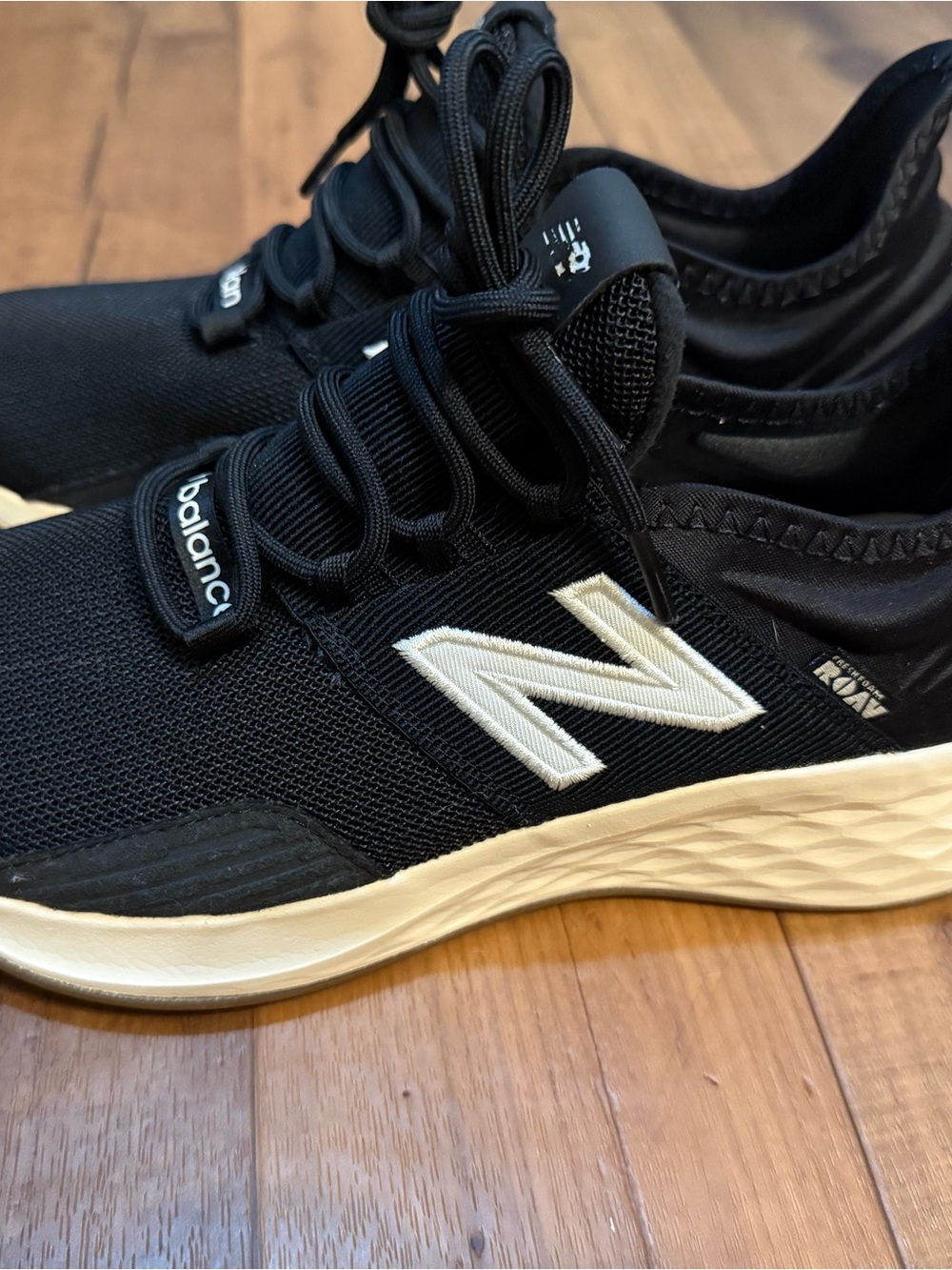 New Balance Black Sneakers with White N Logo